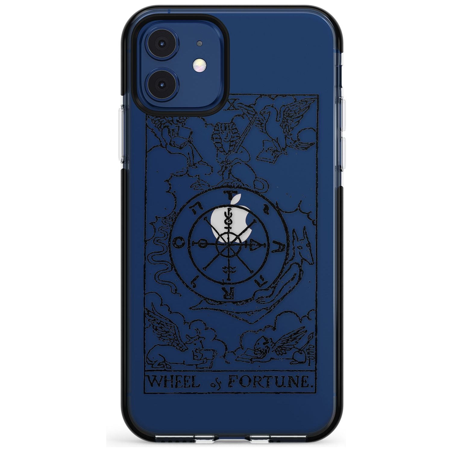 Wheel of Fortune Tarot Card - Transparent Pink Fade Impact Phone Case for iPhone 11 Pro Max