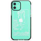 Ace of Swords Tarot Card - White Transparent Pink Fade Impact Phone Case for iPhone 11 Pro Max