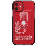 Ace of Swords Tarot Card - White Transparent Pink Fade Impact Phone Case for iPhone 11 Pro Max