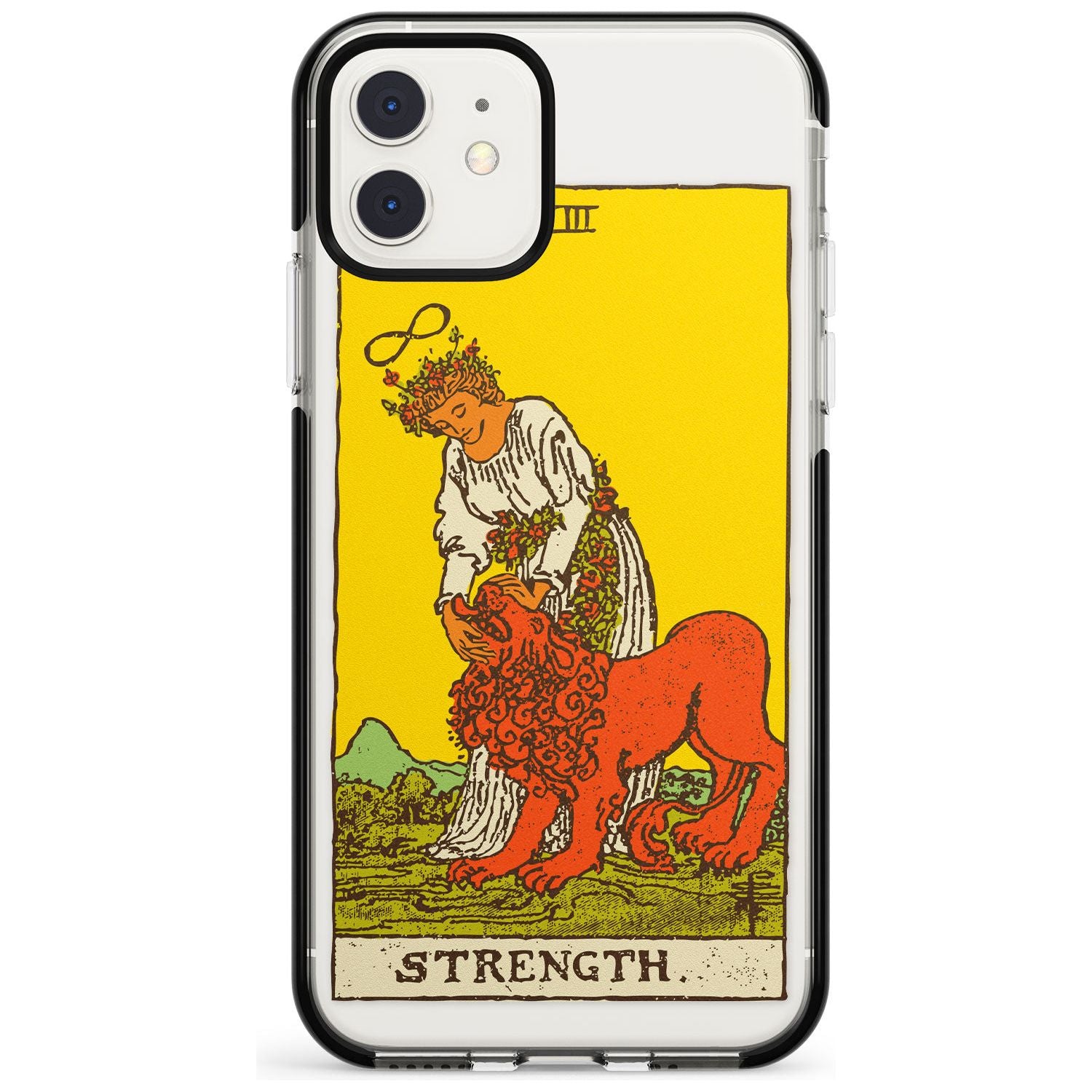 Strength Tarot Card - Colour Pink Fade Impact Phone Case for iPhone 11 Pro Max