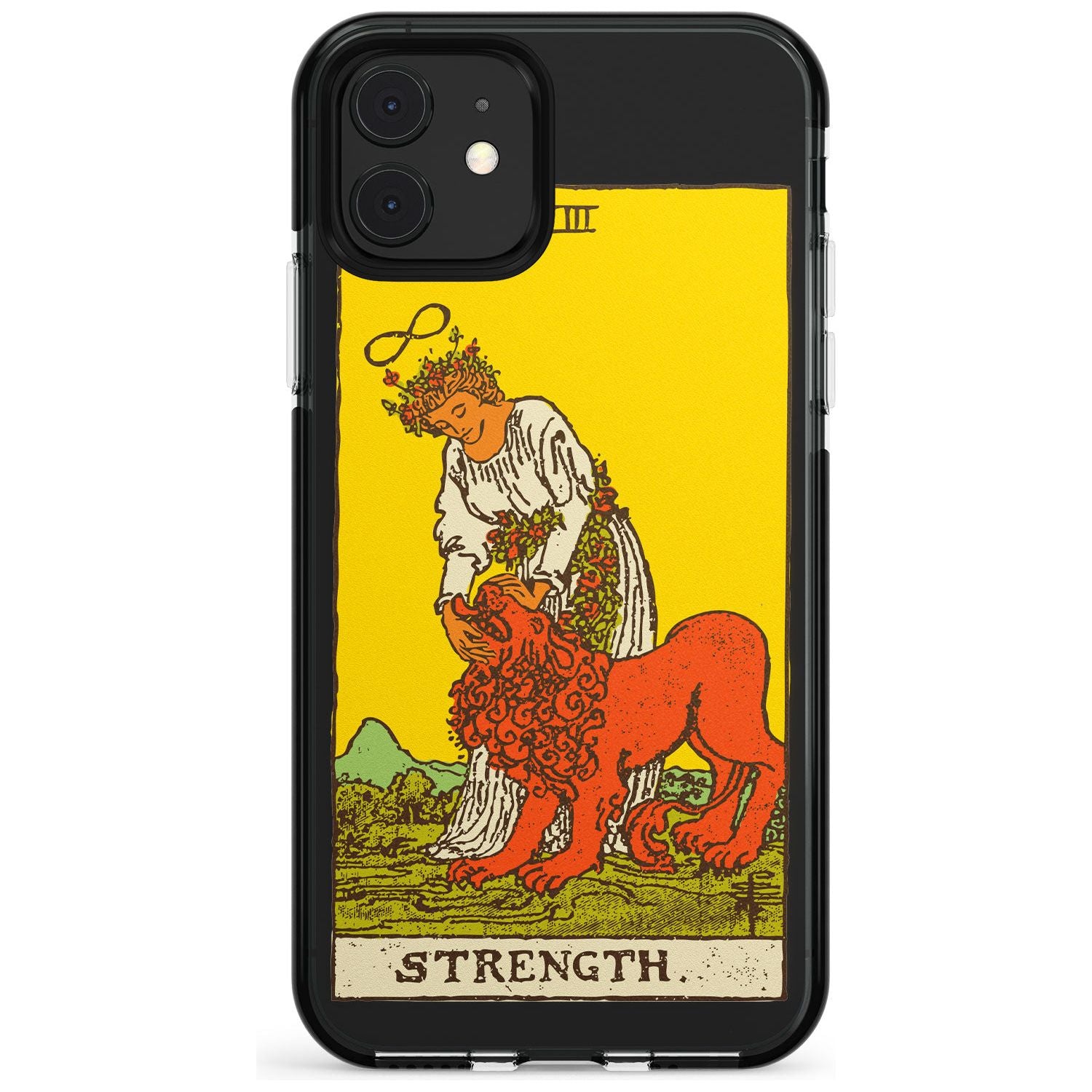 Strength Tarot Card - Colour Pink Fade Impact Phone Case for iPhone 11 Pro Max