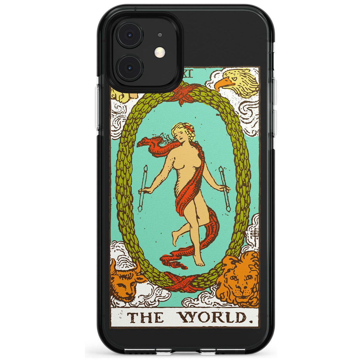 The World Tarot Card - Colour Pink Fade Impact Phone Case for iPhone 11 Pro Max