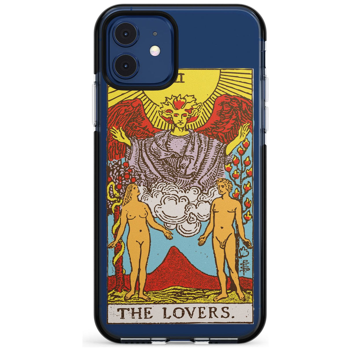 The Lovers Tarot Card - Colour Pink Fade Impact Phone Case for iPhone 11 Pro Max