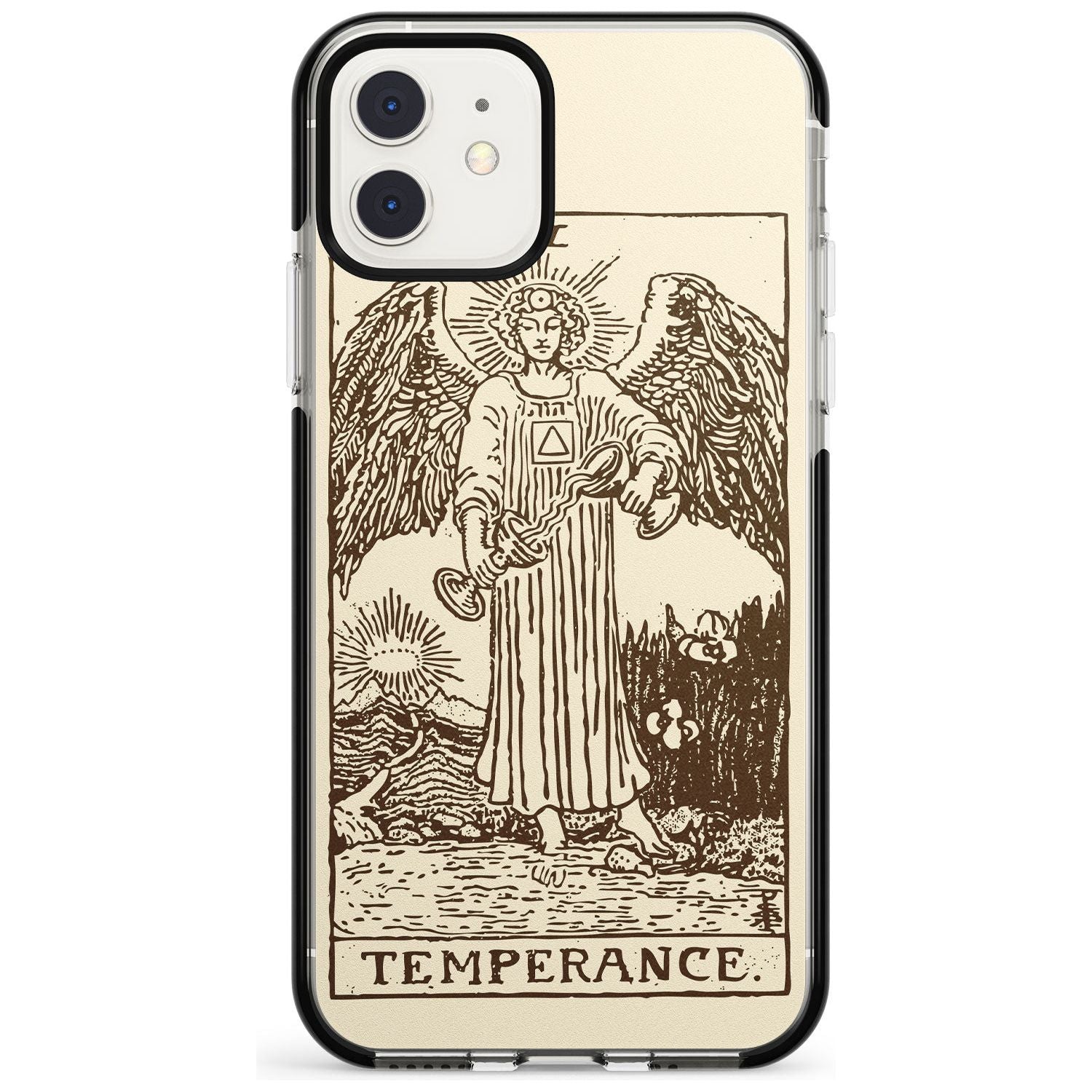 Temperance Tarot Card - Solid Cream Pink Fade Impact Phone Case for iPhone 11 Pro Max