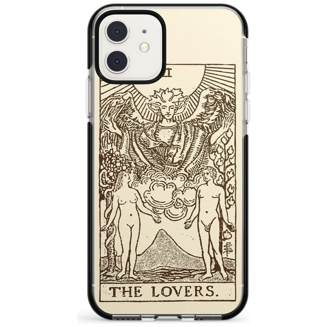 The Lovers Tarot Card - Solid Cream Pink Fade Impact Phone Case for iPhone 11 Pro Max