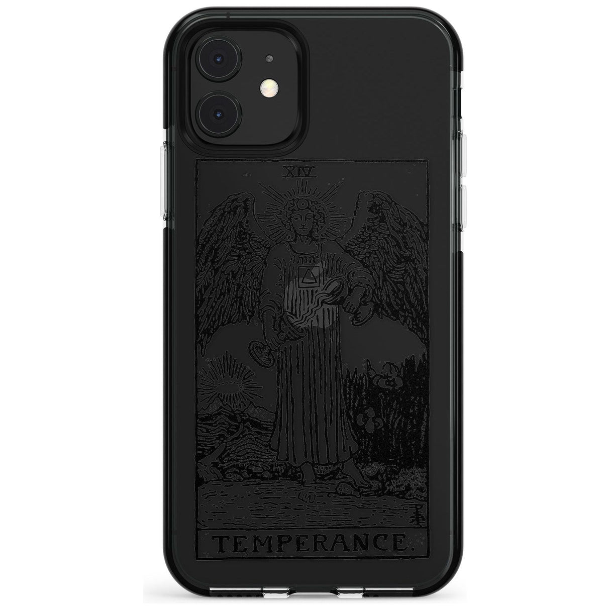 Temperance Tarot Card - Transparent Pink Fade Impact Phone Case for iPhone 11 Pro Max