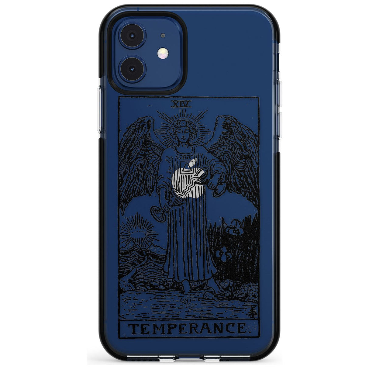 Temperance Tarot Card - Transparent Pink Fade Impact Phone Case for iPhone 11 Pro Max