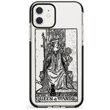 Queen of Wands Tarot Card - Transparent Pink Fade Impact Phone Case for iPhone 11 Pro Max