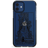 Queen of Wands Tarot Card - Transparent Pink Fade Impact Phone Case for iPhone 11 Pro Max