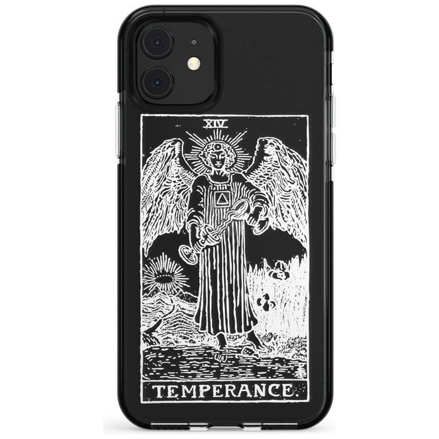 Temperance Tarot Card - White Transparent Pink Fade Impact Phone Case for iPhone 11 Pro Max