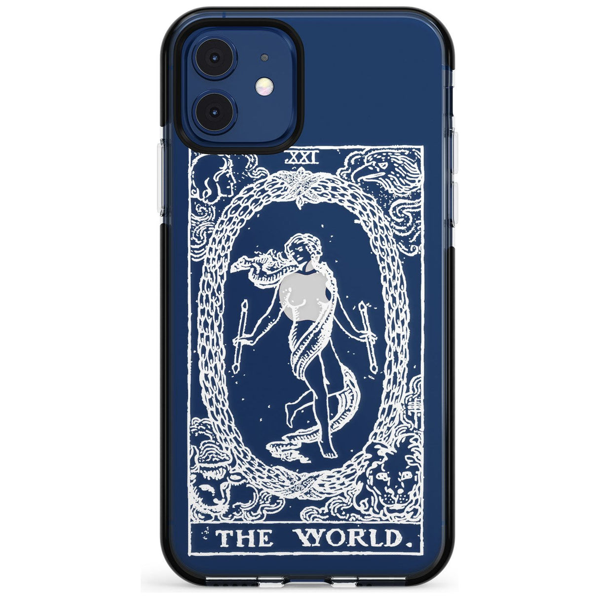 The World Tarot Card - White Transparent Pink Fade Impact Phone Case for iPhone 11 Pro Max