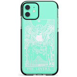 The Lovers Tarot Card - White Transparent Pink Fade Impact Phone Case for iPhone 11 Pro Max