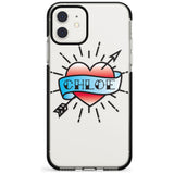 Custom Heart Tattoo Pink Fade Impact Phone Case for iPhone 11 Pro Max