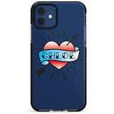 Custom Heart Tattoo Pink Fade Impact Phone Case for iPhone 11 Pro Max