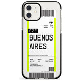 Buenos Aires Boarding Pass iPhone Case  Black Impact Custom Phone Case - Case Warehouse