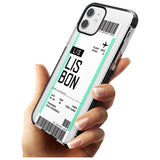 Lisbon Boarding Pass iPhone Case   Custom Phone Case - Case Warehouse