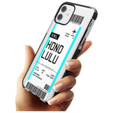 Honolulu Boarding Pass iPhone Case   Custom Phone Case - Case Warehouse