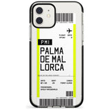 Palma De Mallorca Boarding Pass iPhone Case  Black Impact Custom Phone Case - Case Warehouse