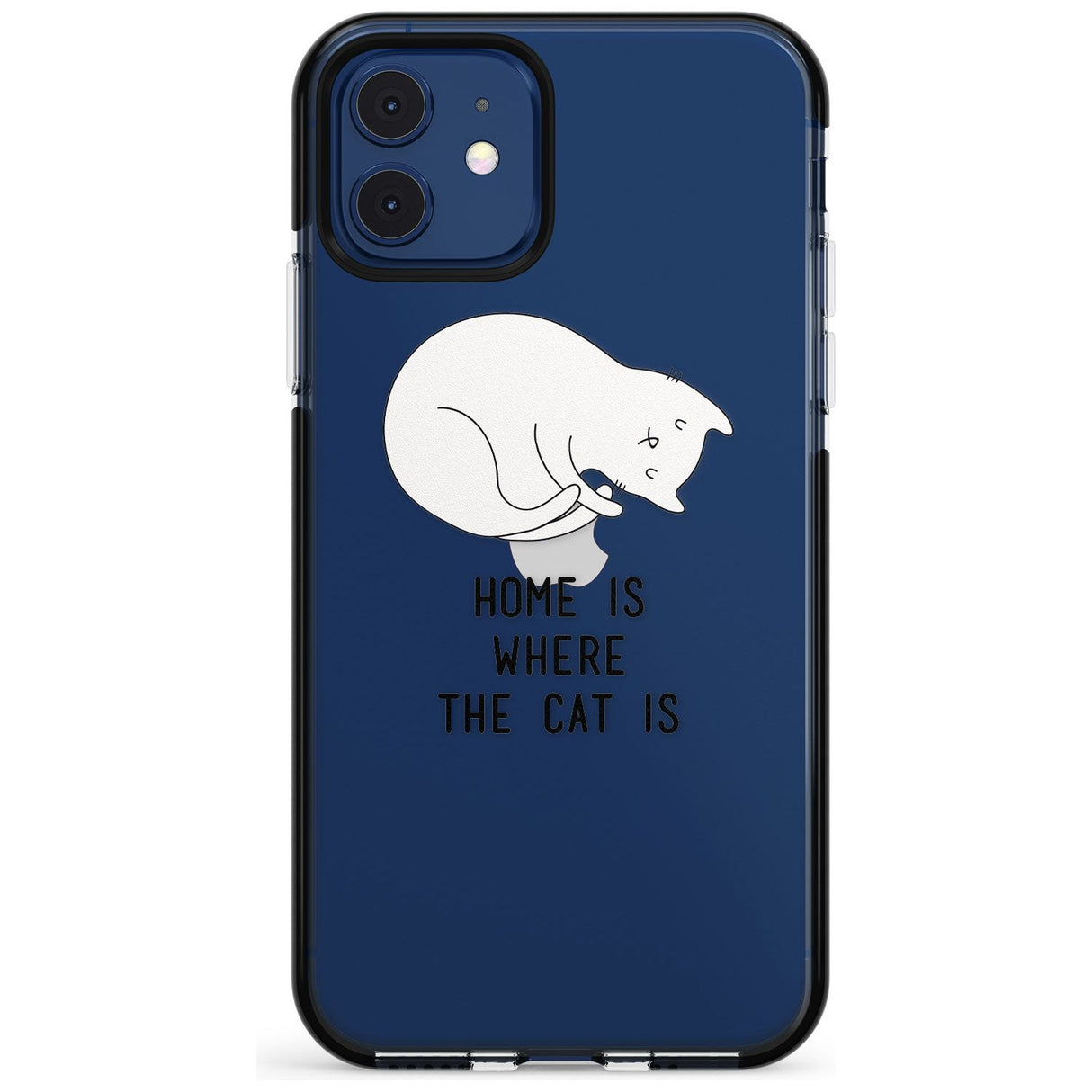 Home Is Where the Cat is Pink Fade Impact Phone Case for iPhone 11 Pro Max