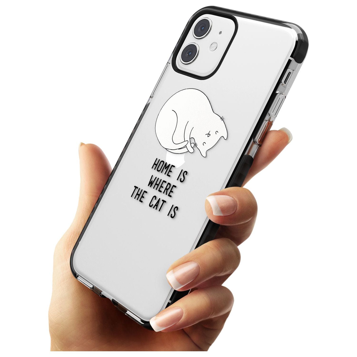 Home Is Where the Cat is Pink Fade Impact Phone Case for iPhone 11 Pro Max
