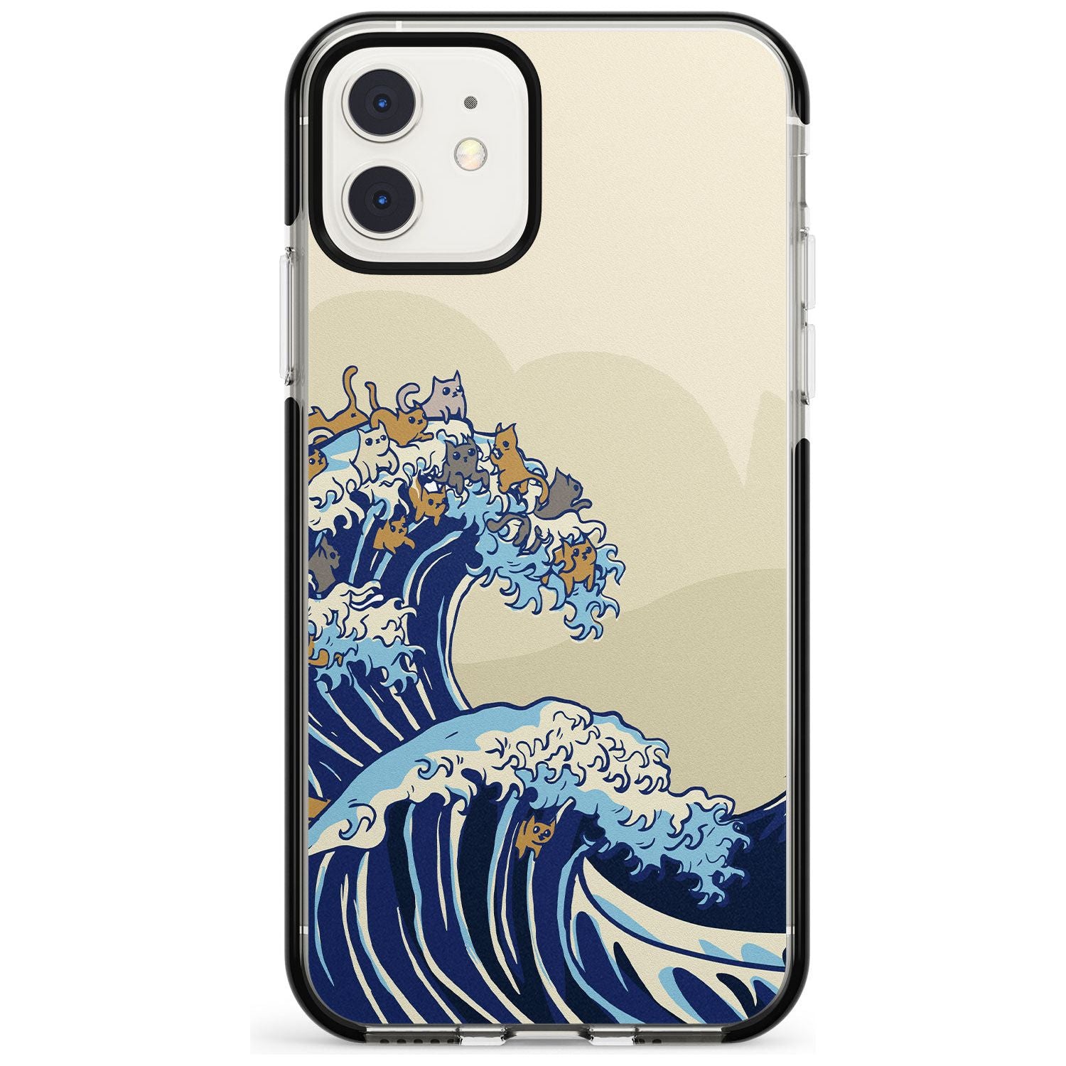 The Great Cat Wave Black Impact Phone Case for iPhone 11 Pro Max
