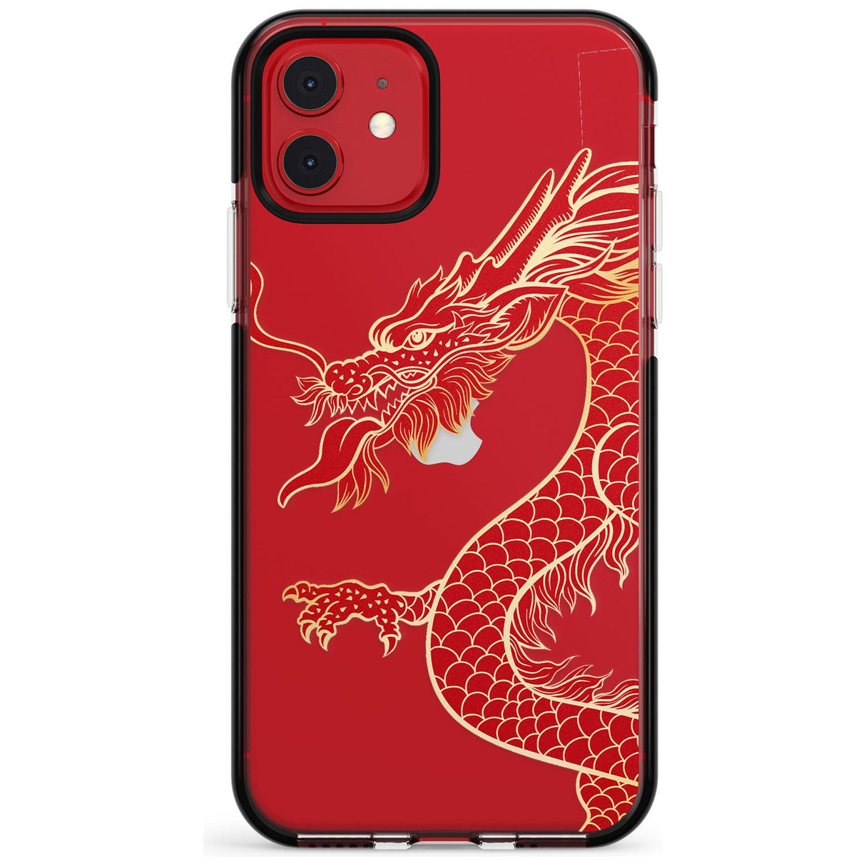 Large Black Dragon Black Impact Phone Case for iPhone 11 Pro Max