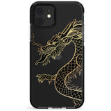 Large Red Dragon Black Impact Phone Case for iPhone 11 Pro Max