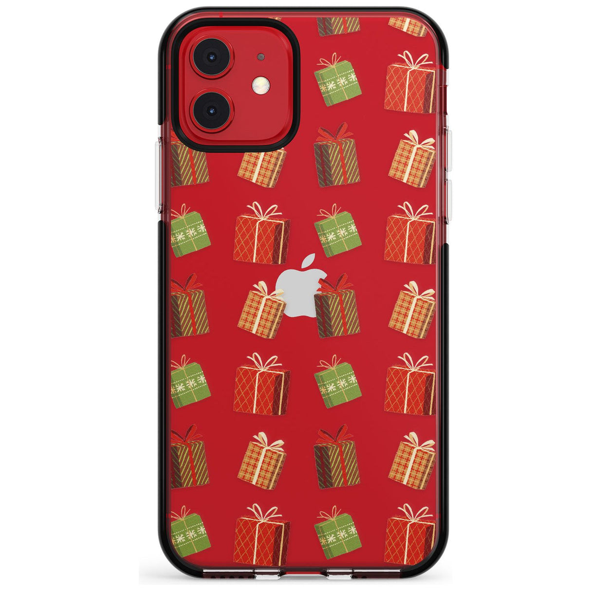 Christmas Presents Pattern Black Impact Phone Case for iPhone 11 Pro Max