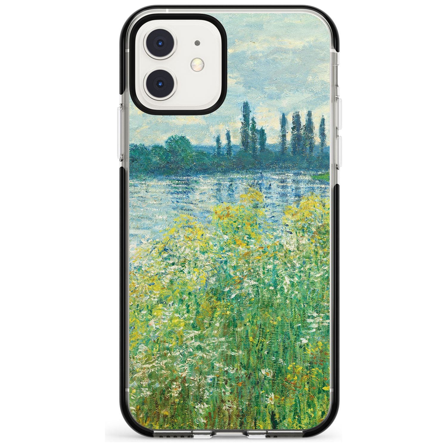 Banks of the Seine by Claude Monet Pink Fade Impact Phone Case for iPhone 11 Pro Max