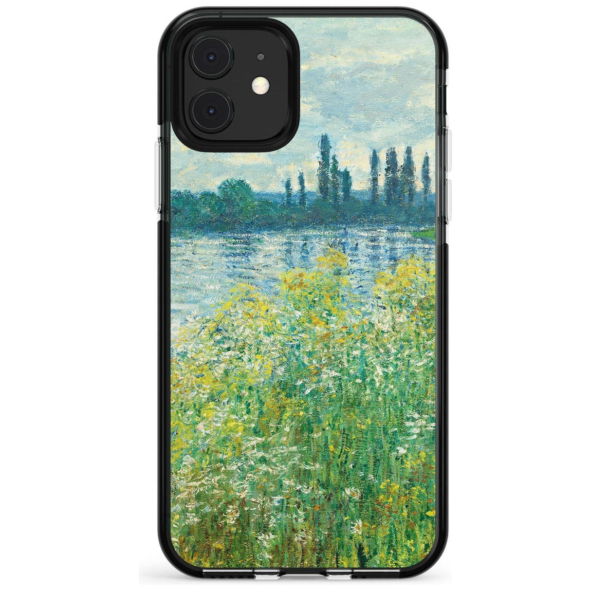 Banks of the Seine by Claude Monet Pink Fade Impact Phone Case for iPhone 11 Pro Max