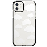 Transparent Cloud Pattern Pink Fade Impact Phone Case for iPhone 11 Pro Max