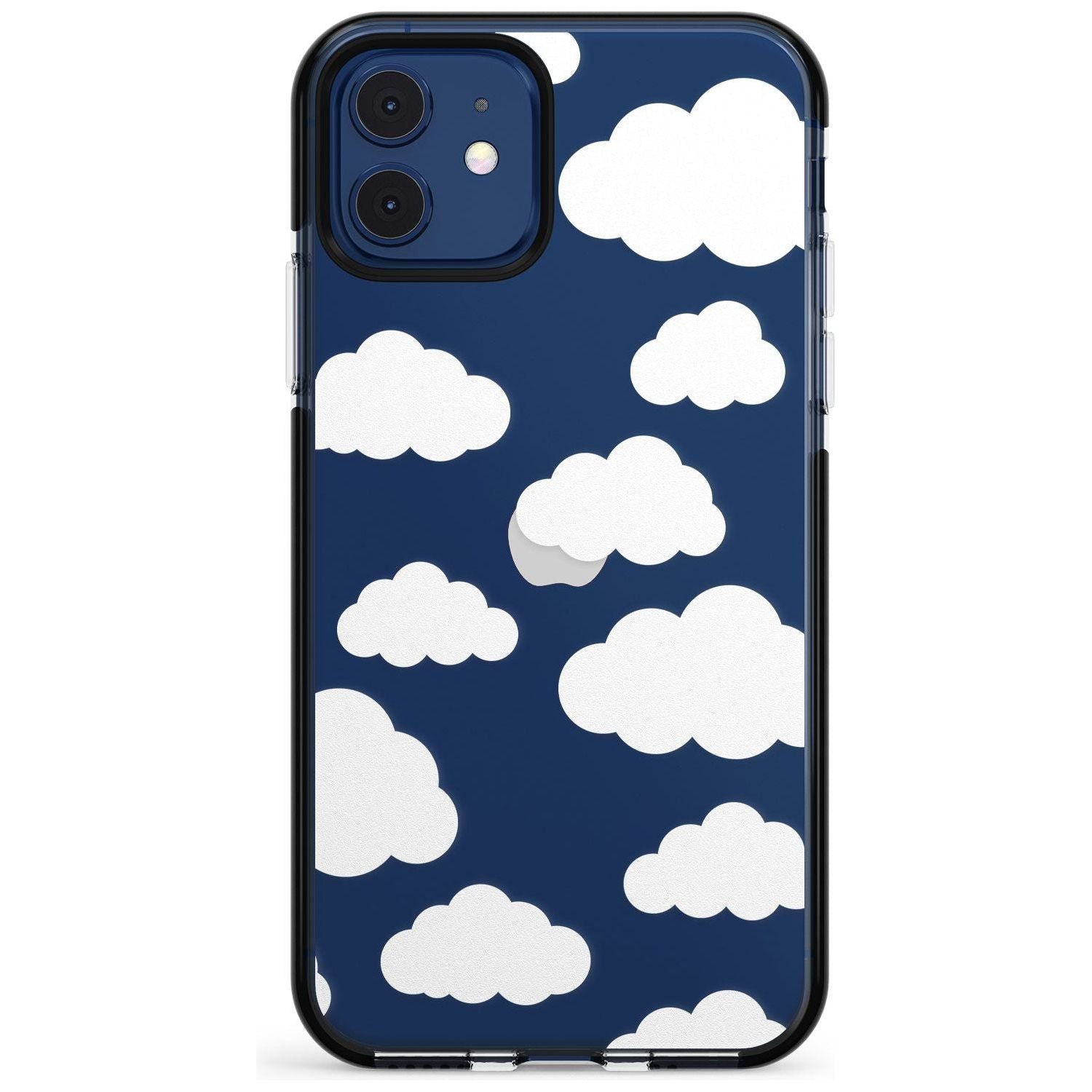 Transparent Cloud Pattern Pink Fade Impact Phone Case for iPhone 11 Pro Max