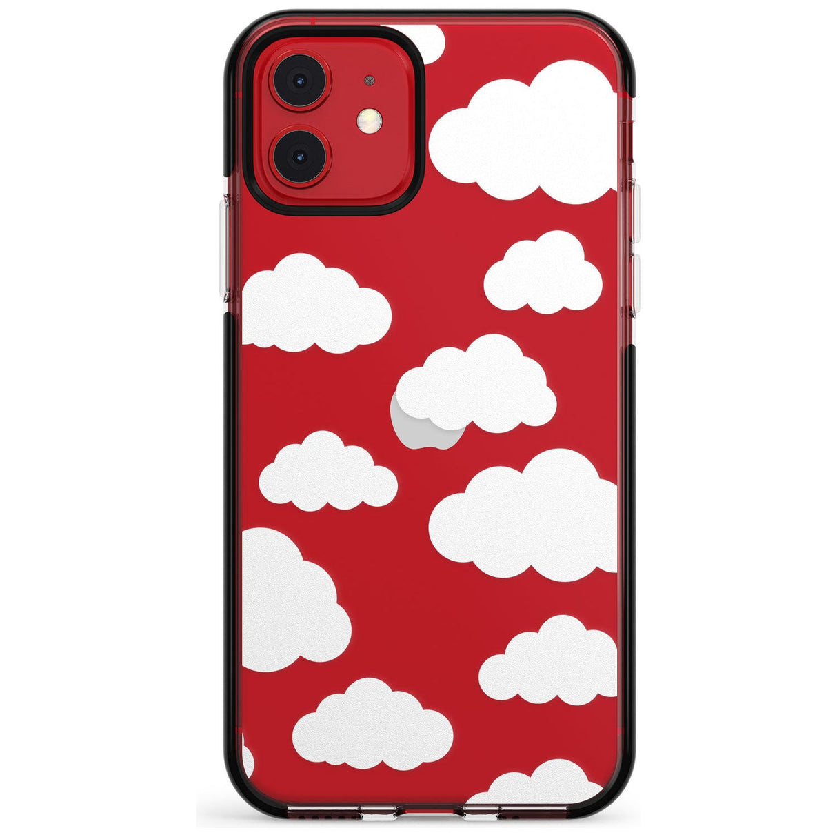 Transparent Cloud Pattern Pink Fade Impact Phone Case for iPhone 11 Pro Max