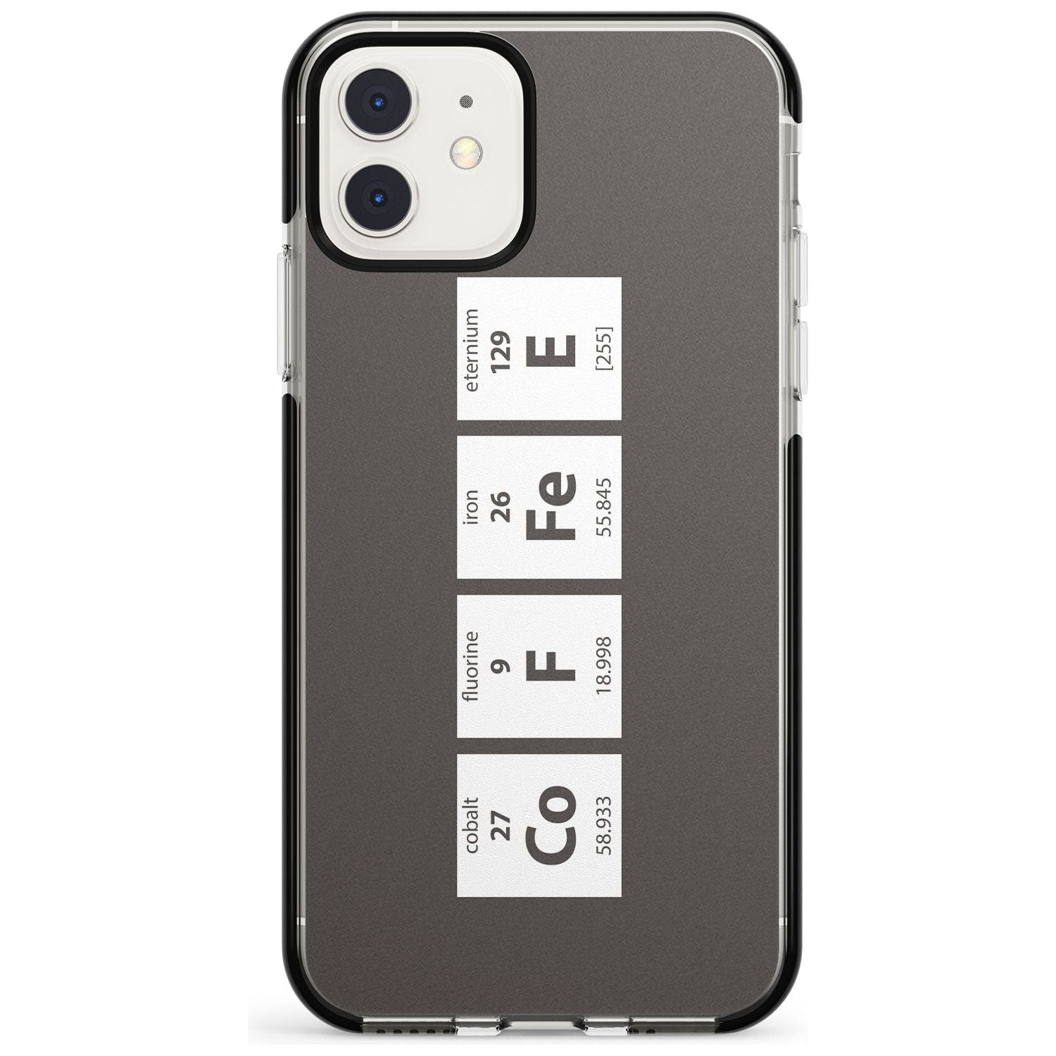 Coffee Element (Grey) Black Impact Phone Case for iPhone 11