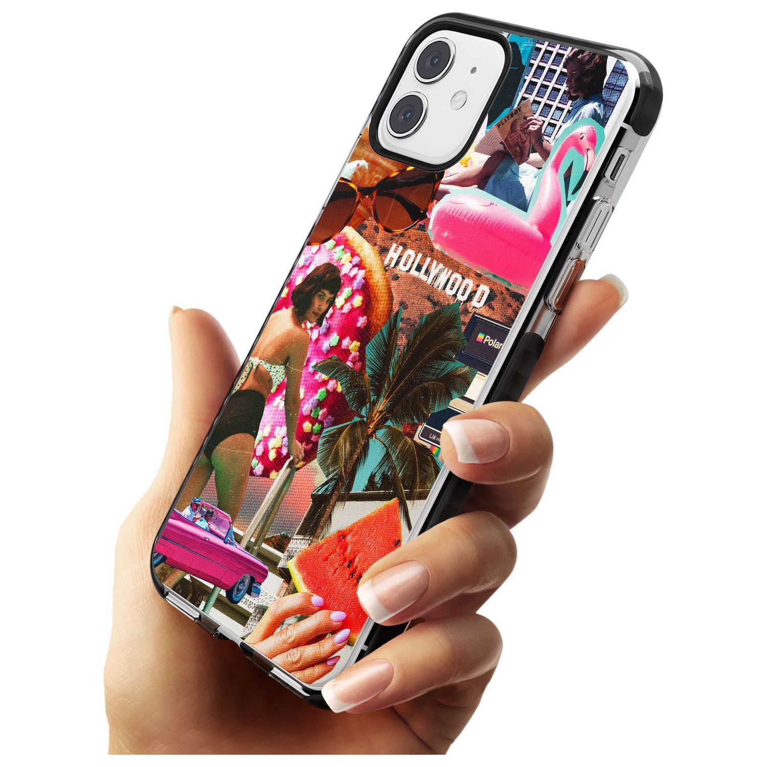 Vintage Collage: Hollywood Mix Black Impact Phone Case for iPhone 11