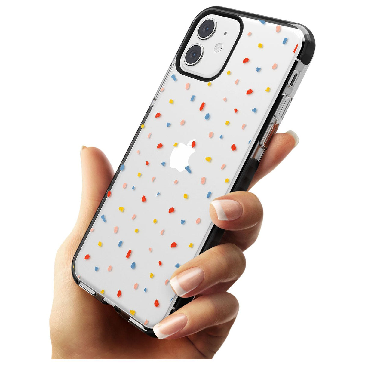 Small Confetti Print Clear iPhone Case   Phone Case - Case Warehouse