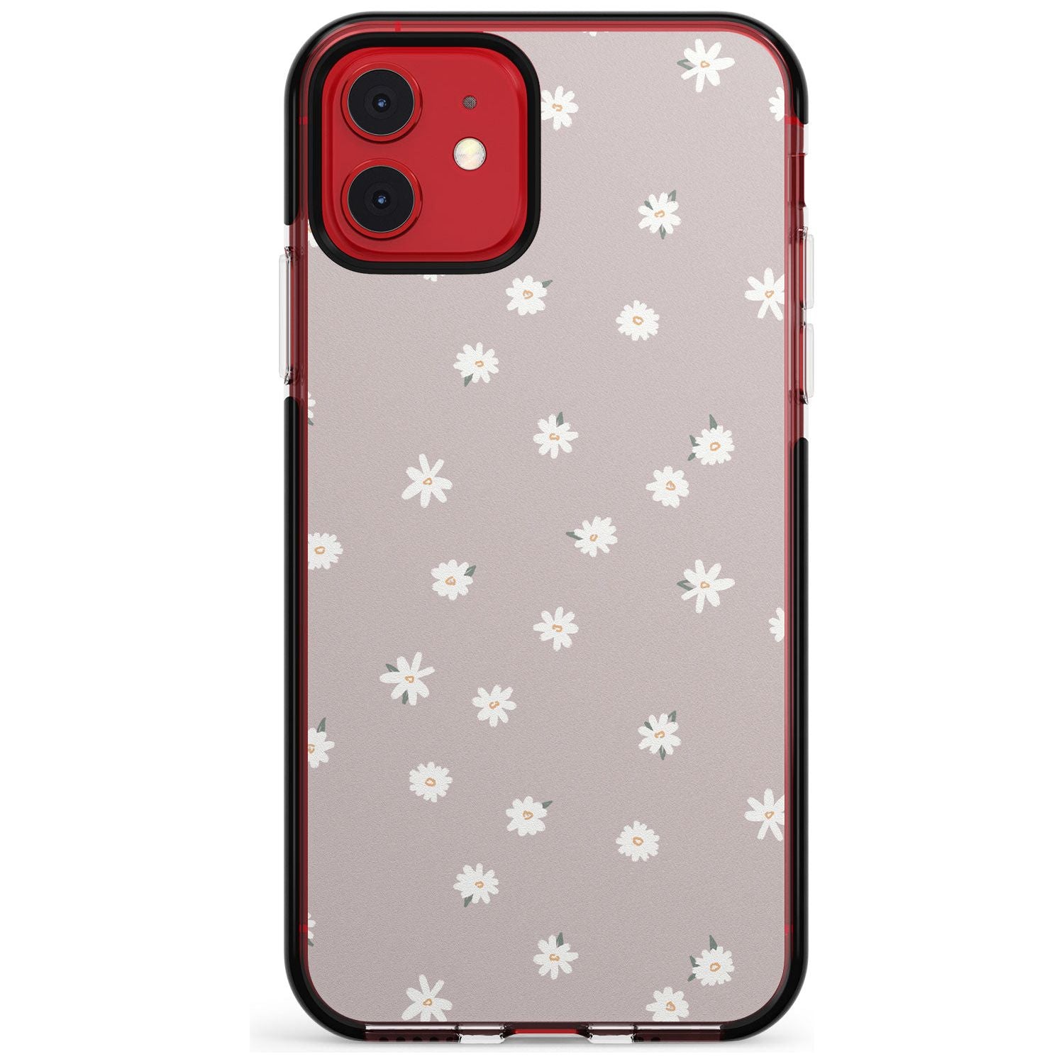 Painted Daises - Dark Pink Cute Floral Design Pink Fade Impact Phone Case for iPhone 11 Pro Max