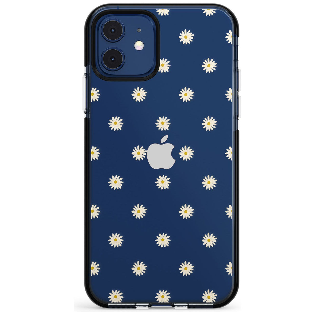 Daisy Pattern - Clear  Cute Floral Design Pink Fade Impact Phone Case for iPhone 11 Pro Max