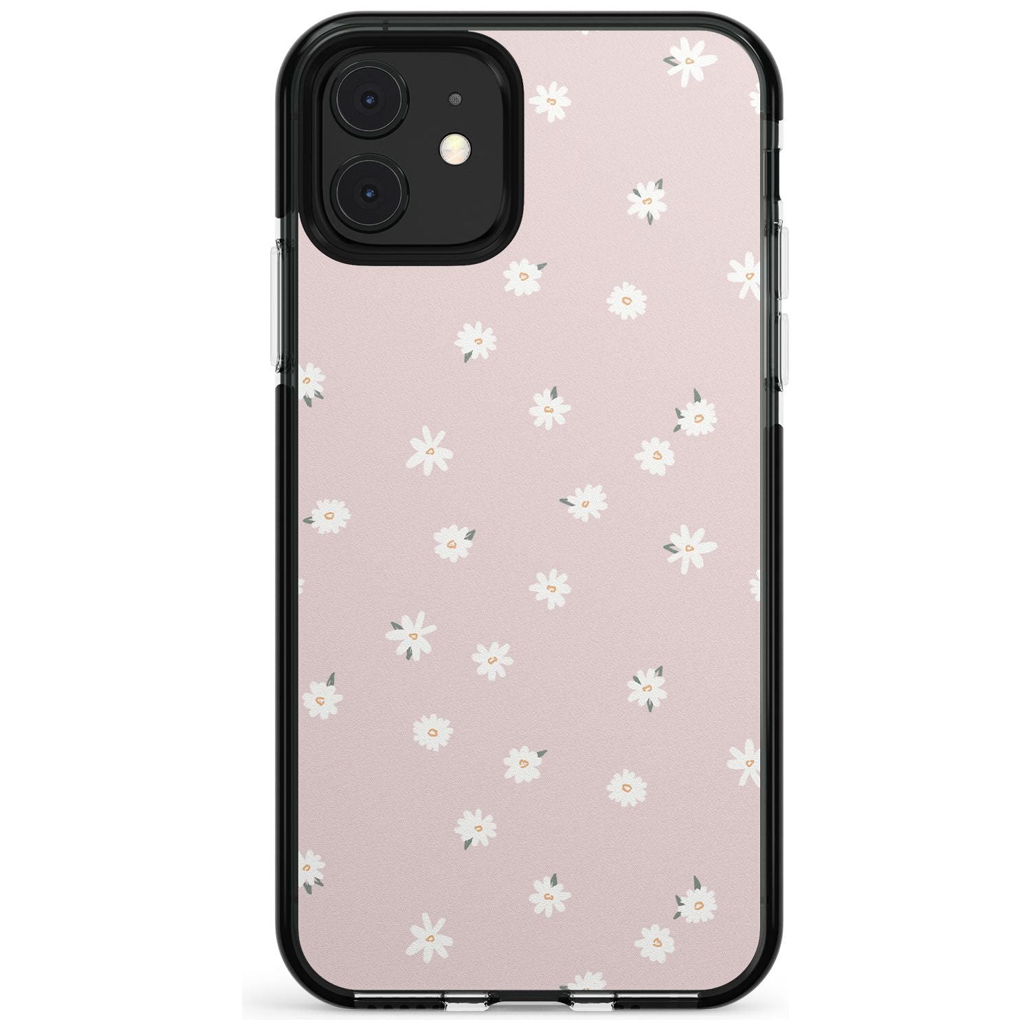 Painted Daises on Pink - Cute Floral Daisy Design Pink Fade Impact Phone Case for iPhone 11 Pro Max