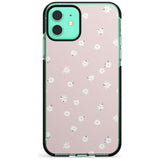 Painted Daises on Pink - Cute Floral Daisy Design Pink Fade Impact Phone Case for iPhone 11 Pro Max