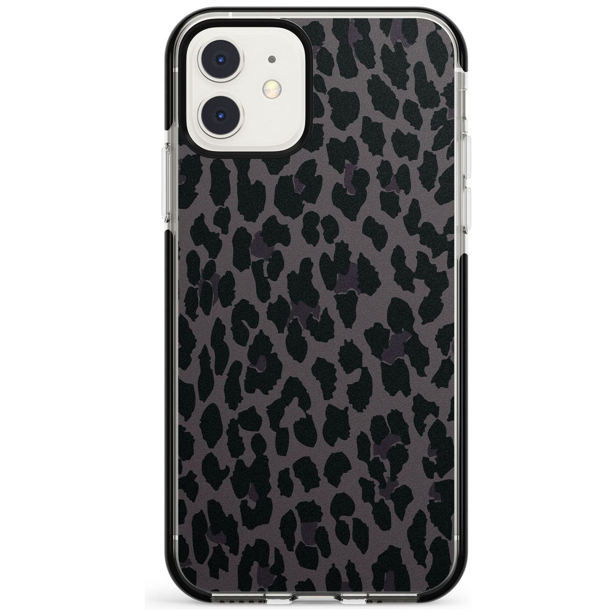 Dark Animal Print Pattern Large Leopard Black Impact Phone Case for iPhone 11