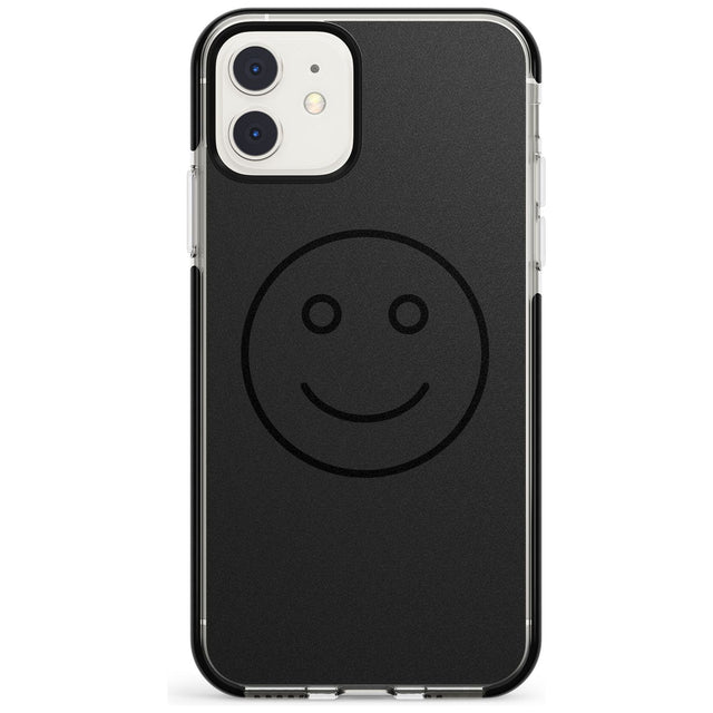 Dark Smiley Face Black Impact Phone Case for iPhone 11