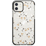 Wire Haired Fox Terrier Watercolour Dog Pattern Black Impact Phone Case for iPhone 11