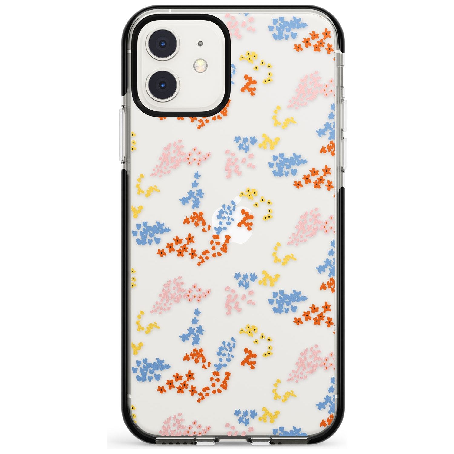 Small Flower Mix: Transparent Pink Fade Impact Phone Case for iPhone 11 Pro Max