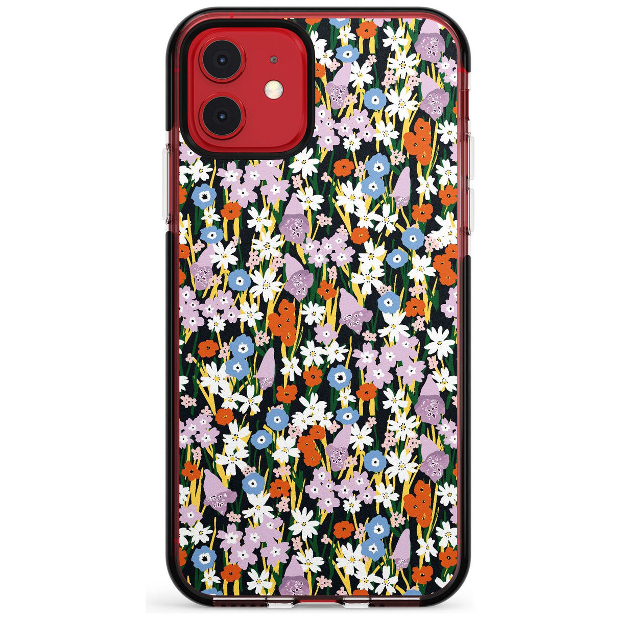 Energetic Floral Mix: Solid Pink Fade Impact Phone Case for iPhone 11 Pro Max