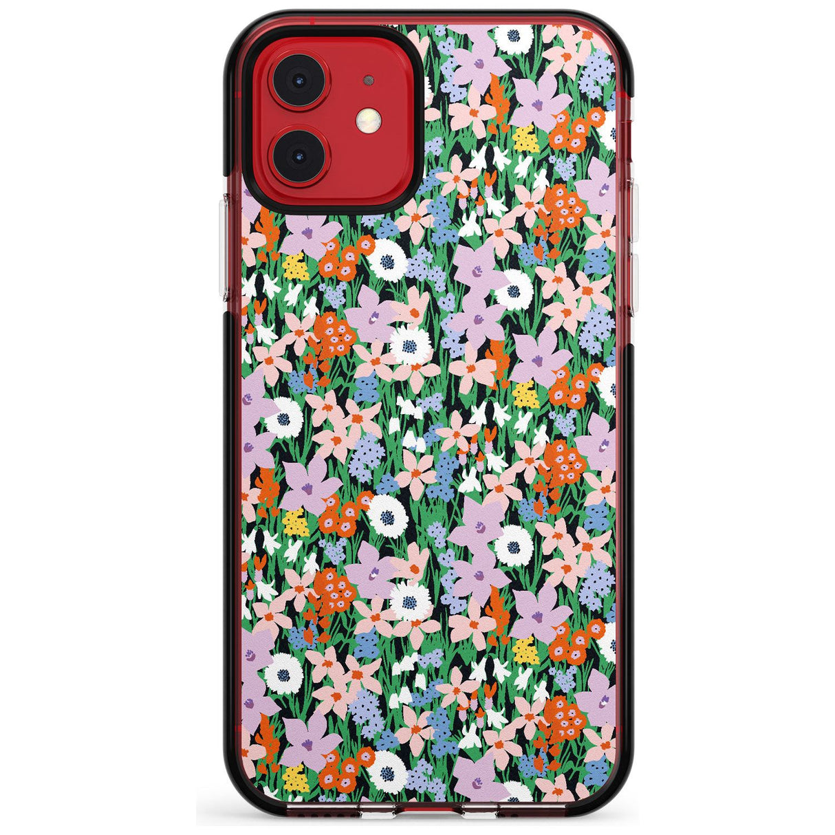 Jazzy Floral Mix: Solid Pink Fade Impact Phone Case for iPhone 11 Pro Max