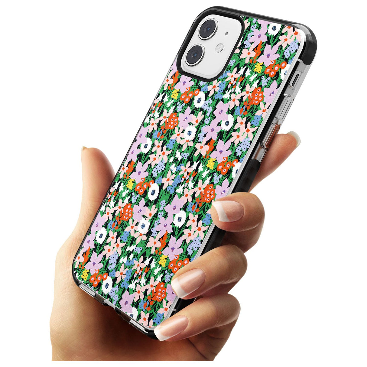 Jazzy Floral Mix: Solid Pink Fade Impact Phone Case for iPhone 11 Pro Max