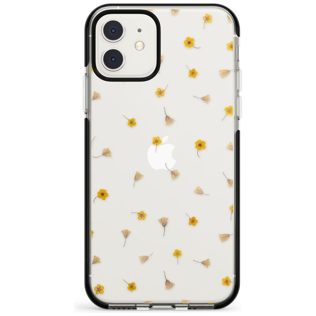 Small Flower Mix - Dried Flower-Inspired Design Black Impact Phone Case for iPhone 11