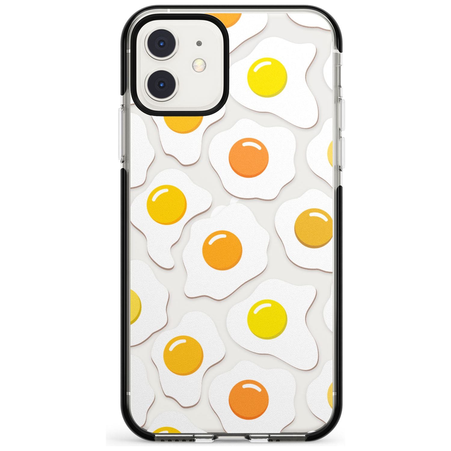 Fried Egg Pattern Black Impact Phone Case for iPhone 11 Pro Max