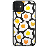 Fried Egg Pattern Black Impact Phone Case for iPhone 11 Pro Max